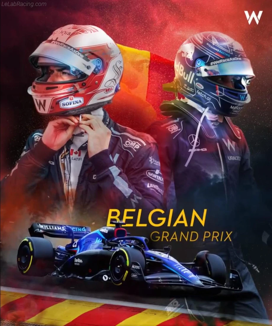 Poster équipe Grand Prix automobile de Belgique 2022