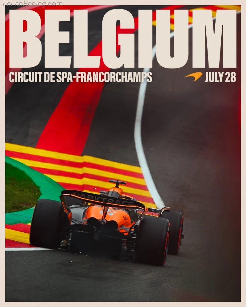 Poster équipe Grand Prix automobile de Belgique 2024