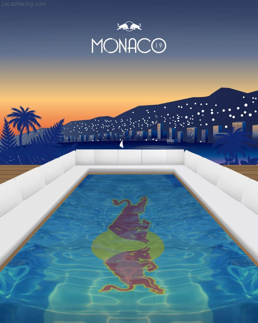 Poster équipe Grand Prix automobile de Monaco 2019