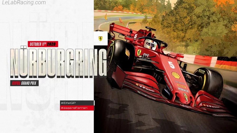 Poster équipe Grand Prix automobile de l'Eifel 2020
