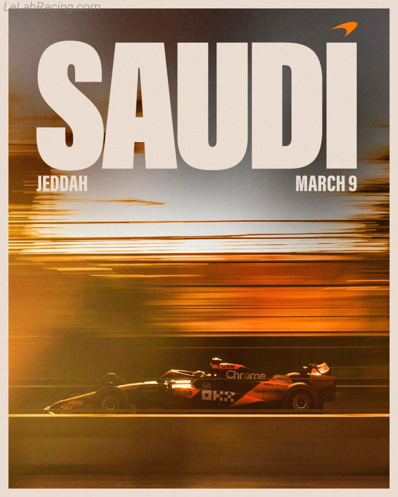 Poster équipe Grand Prix automobile d'Arabie saoudite 2024