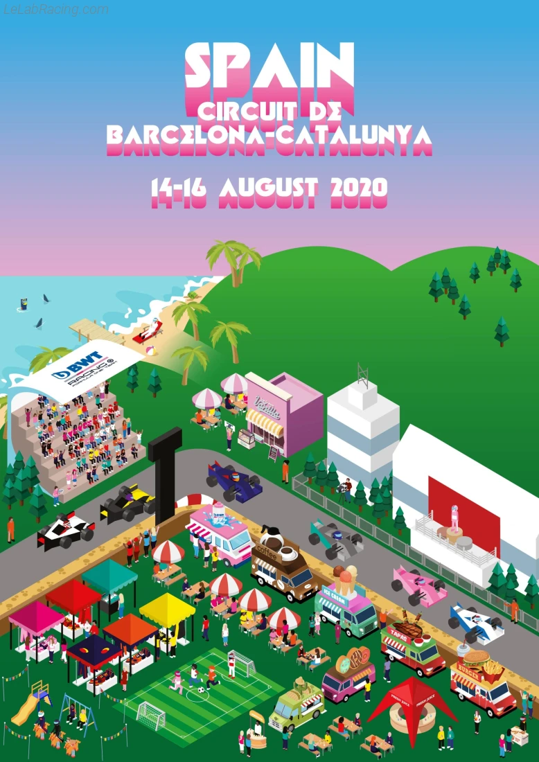 Poster équipe Grand Prix automobile d'Espagne 2020