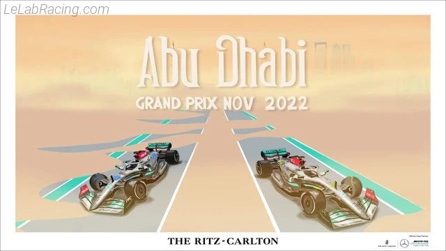 Poster équipe Grand Prix automobile d'Abou Dabi 2022