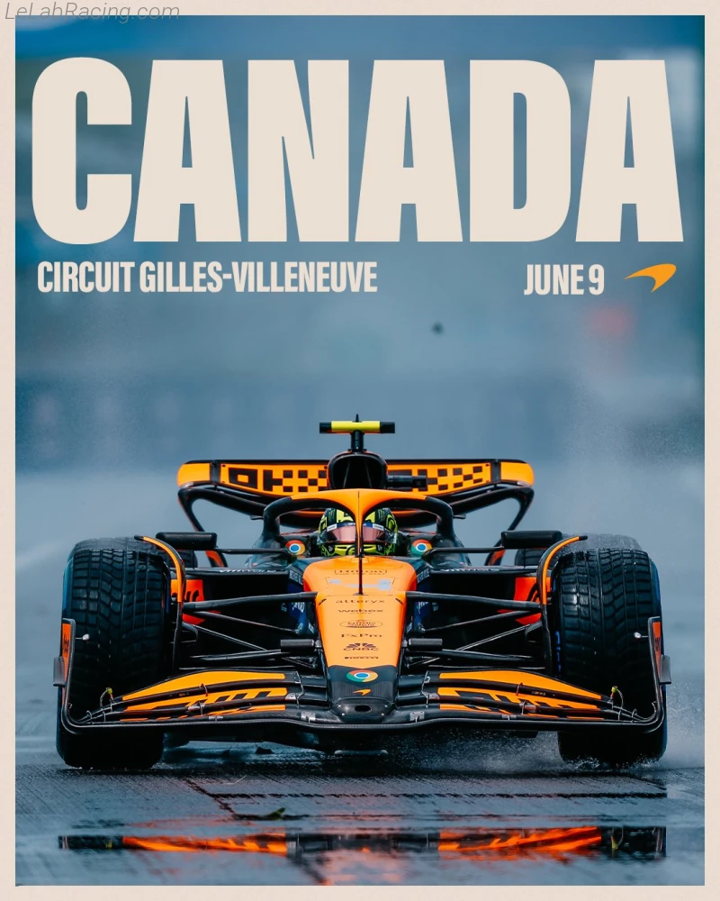 Poster équipe Grand Prix automobile du Canada 2024
