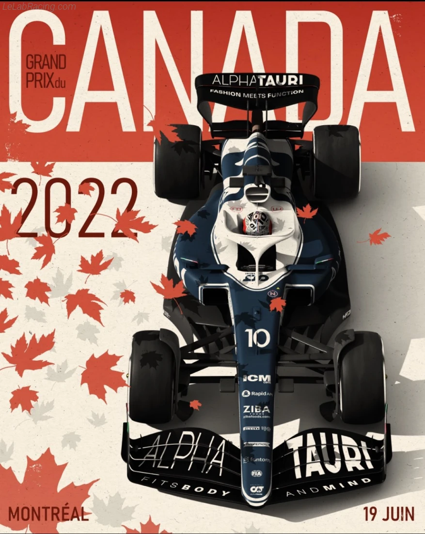 Poster équipe Grand Prix automobile du Canada 2022