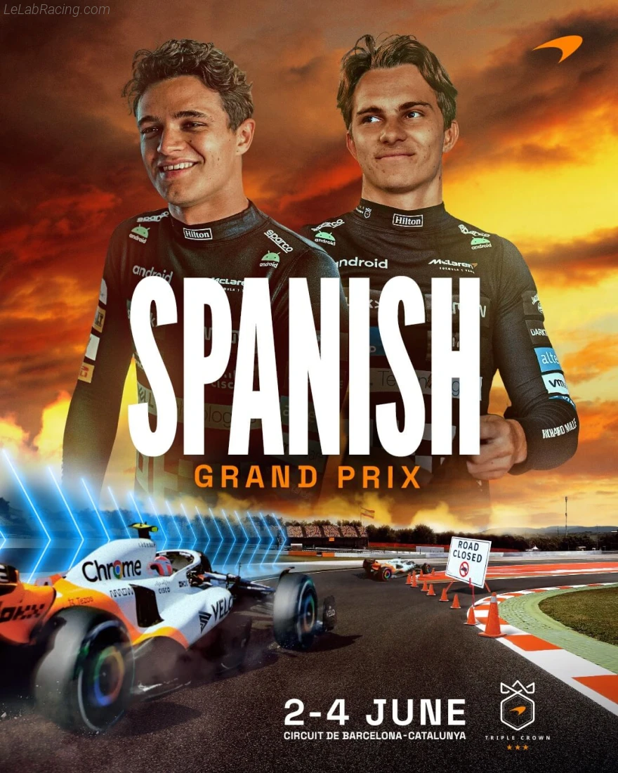 Poster équipe Grand Prix automobile d'Espagne 2023