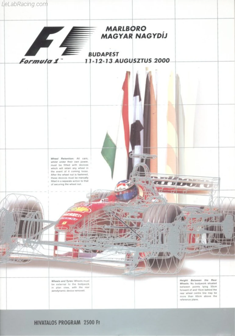 Poster d'un grand prix de la saison de F1 2000