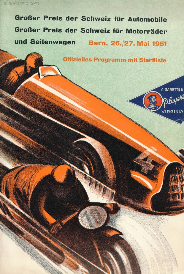 Poster d'un grand prix de la saison de F1 1951