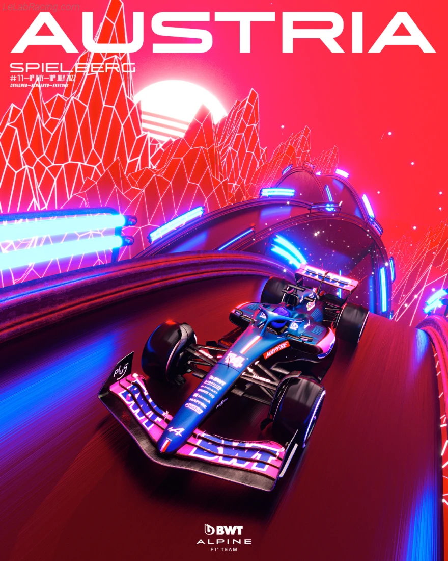 Poster équipe Grand Prix automobile d'Autriche 2022