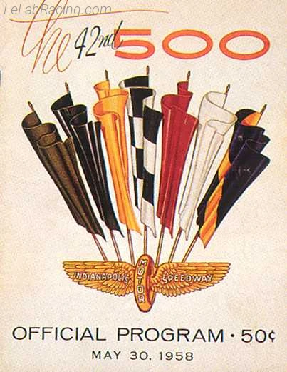 Poster d'un grand prix de la saison de F1 1958
