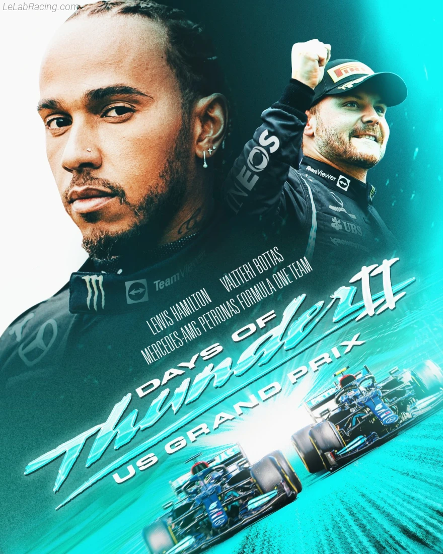 Poster équipe Grand Prix automobile des États-Unis 2021