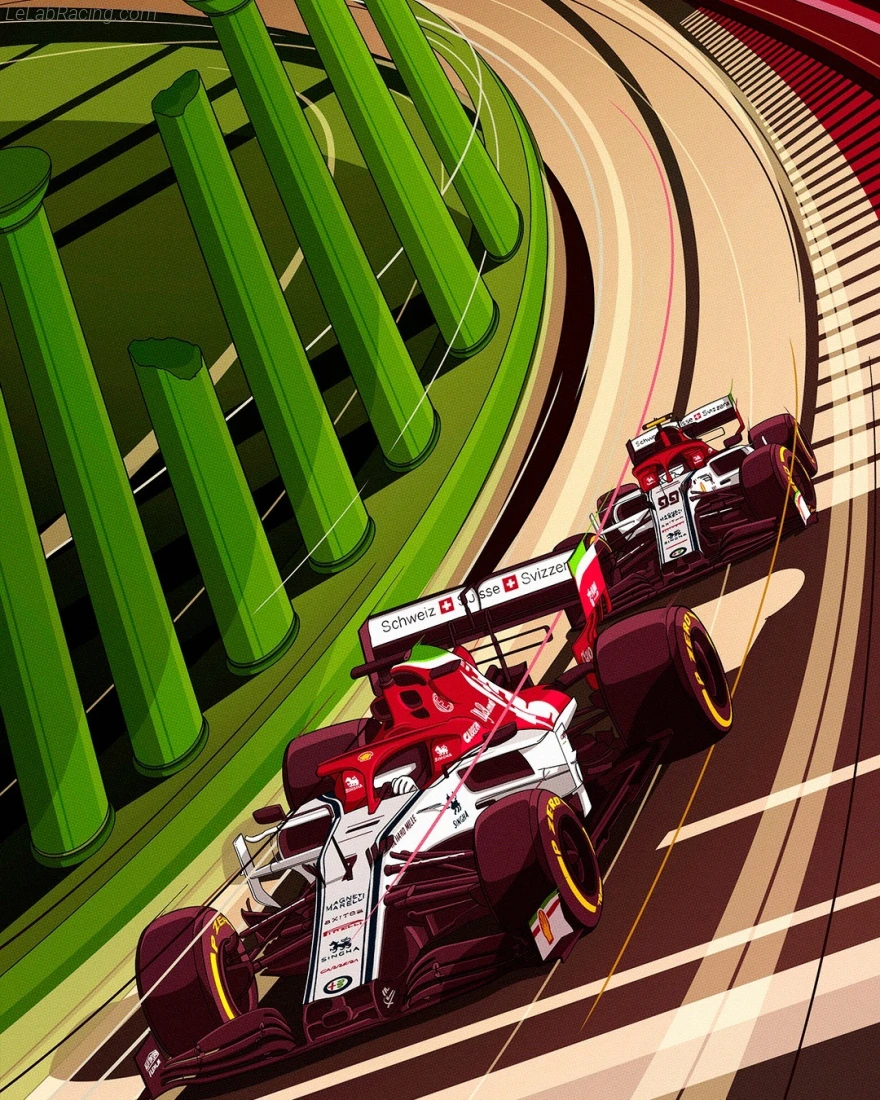 Poster équipe Grand Prix automobile d'Italie 2019