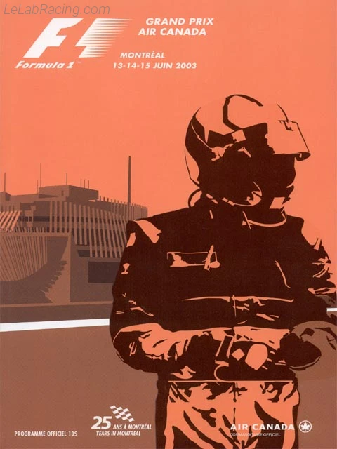 Poster d'un grand prix de la saison de F1 2003
