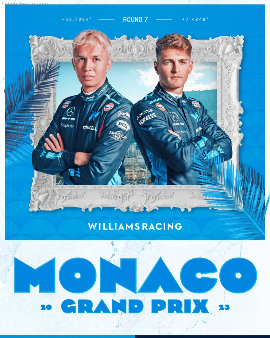 Poster équipe Grand Prix automobile de Monaco 2023
