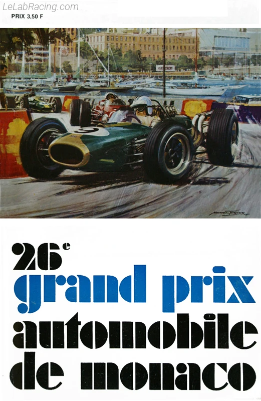 Poster d'un grand prix de la saison de F1 1968