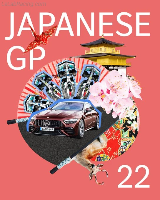 Poster équipe Grand Prix automobile du Japon 2022