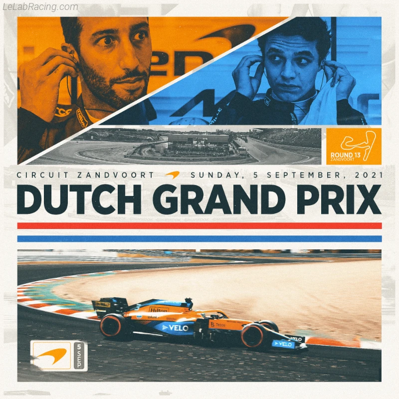 Poster équipe Grand Prix automobile des Pays-Bas 2021
