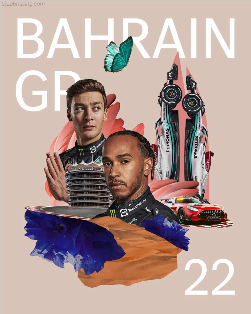 Poster équipe Grand Prix automobile de Bahreïn 2022