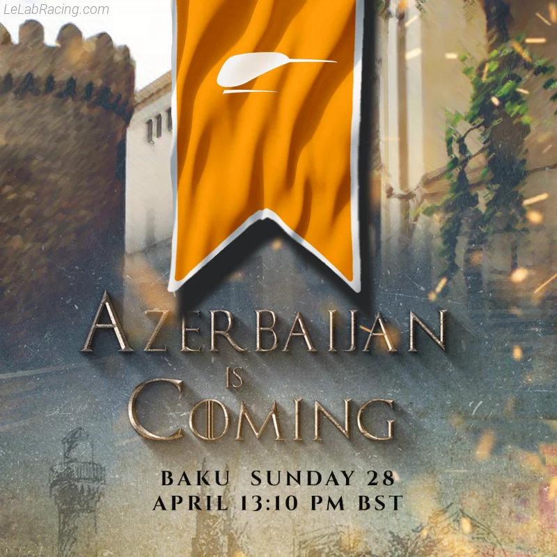 Poster équipe Grand Prix automobile d'Azerbaïdjan 2019