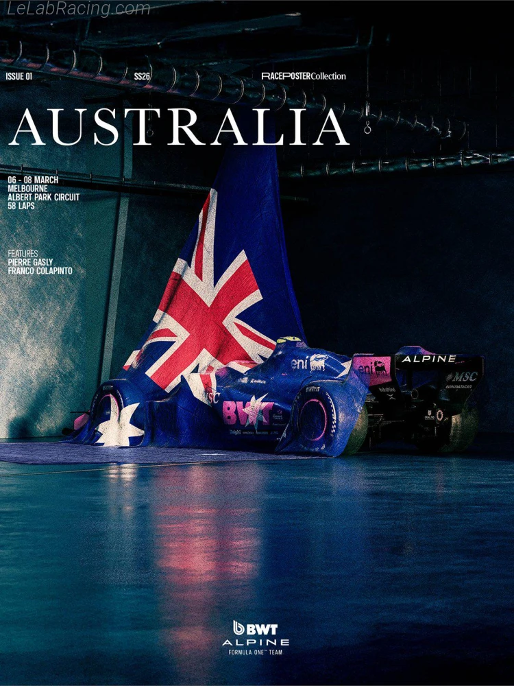 Poster équipe Grand Prix automobile d'Australie 2026