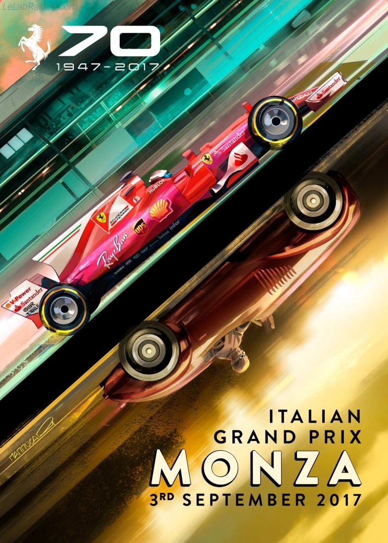 Poster équipe Grand Prix automobile d'Italie 2017