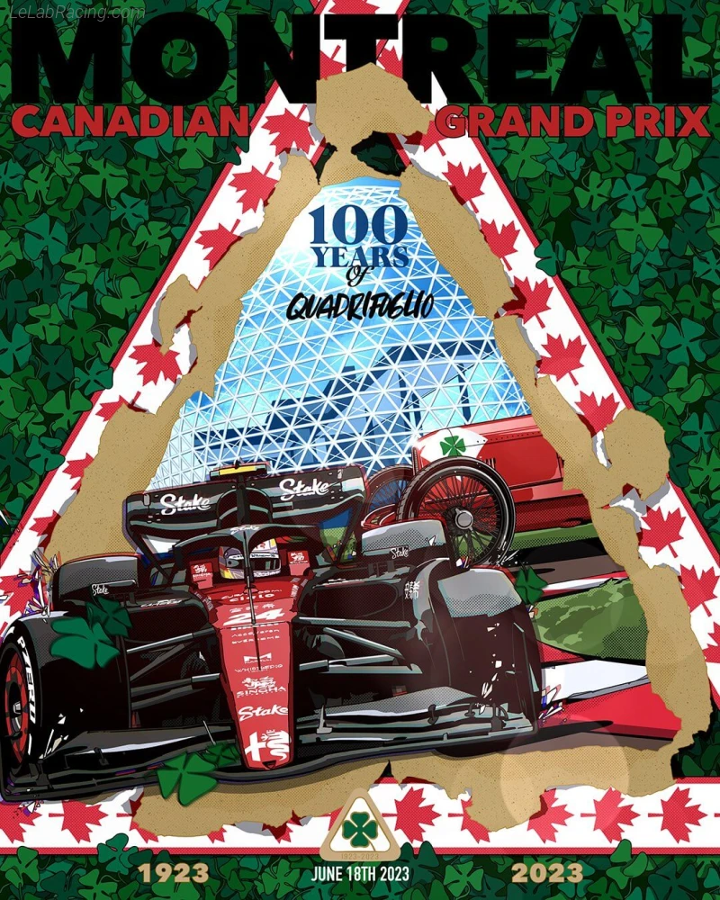Poster équipe Grand Prix automobile du Canada 2023