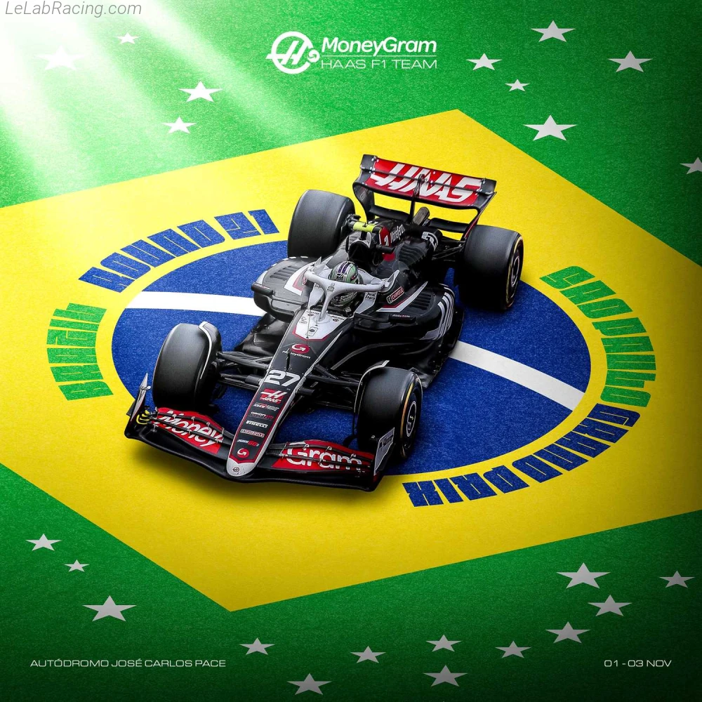 Poster équipe Grand Prix automobile de São Paulo 2024
