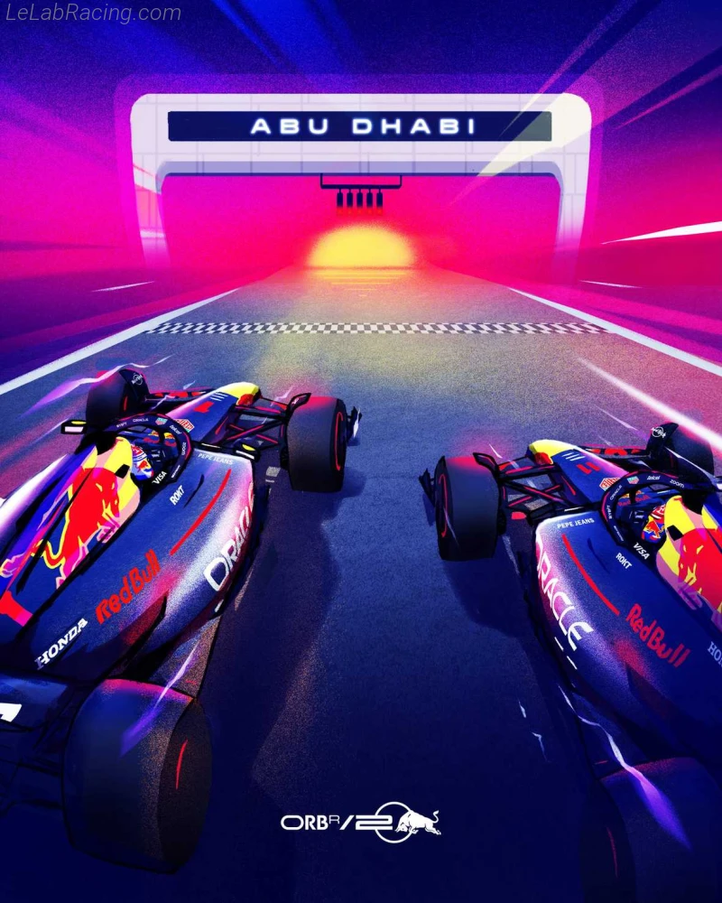 Poster équipe Grand Prix automobile d'Abou Dabi 2024