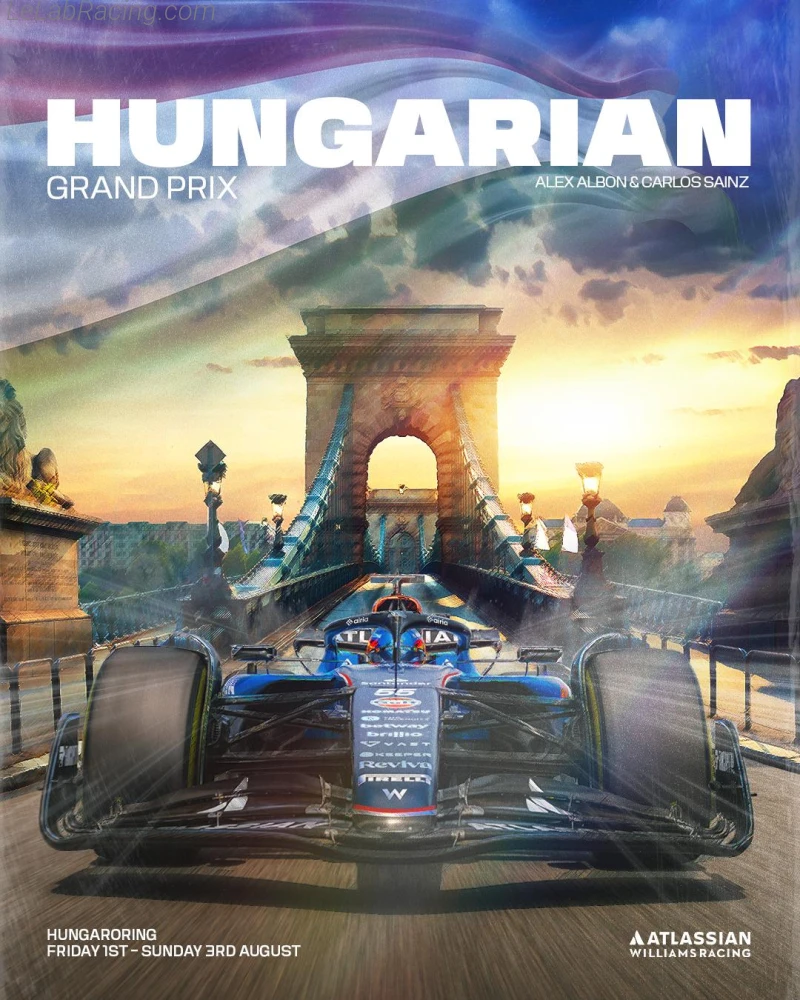 Poster équipe Grand Prix automobile de Hongrie 2025