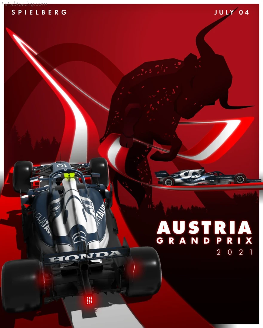 Poster équipe Grand Prix automobile d'Autriche 2021