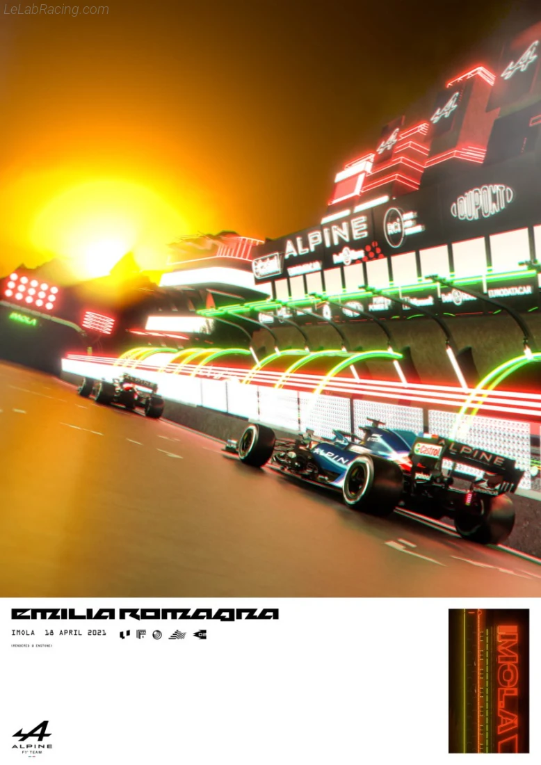 Poster équipe Grand Prix automobile d'Italie 2021