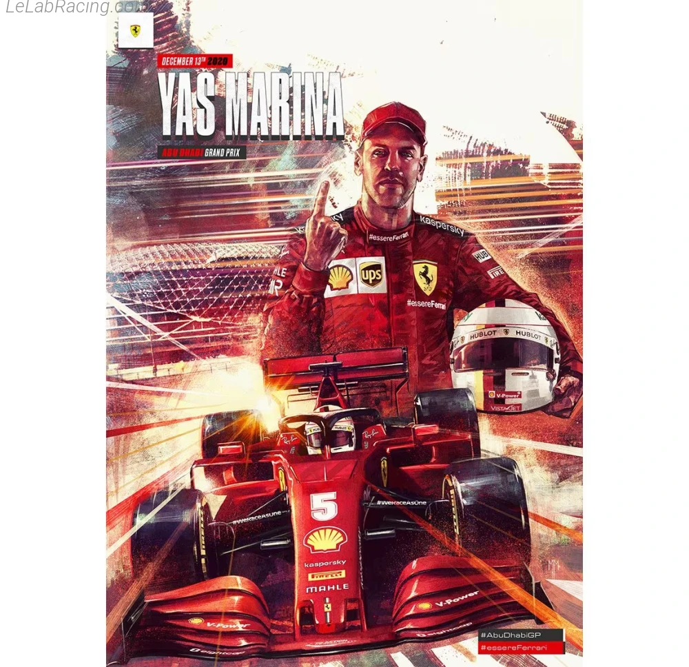 Poster équipe Grand Prix automobile d'Abou Dabi 2020