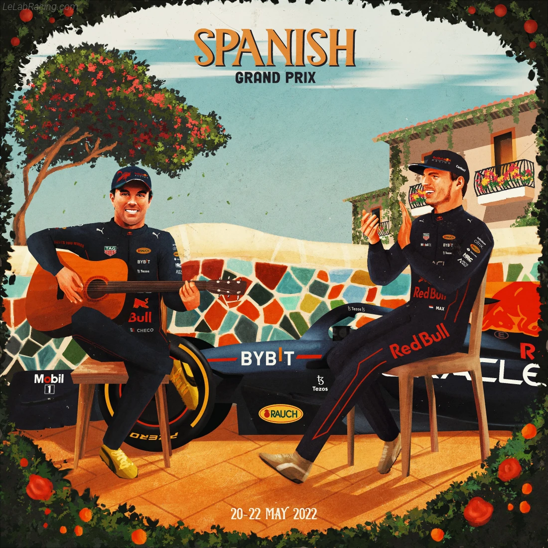 Poster équipe Grand Prix automobile d'Espagne 2022