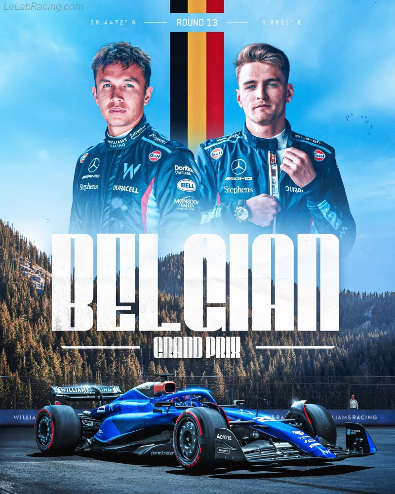 Poster équipe Grand Prix automobile de Belgique 2023