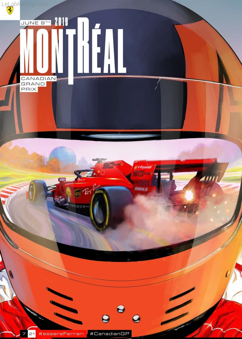 Poster équipe Grand Prix automobile du Canada 2019