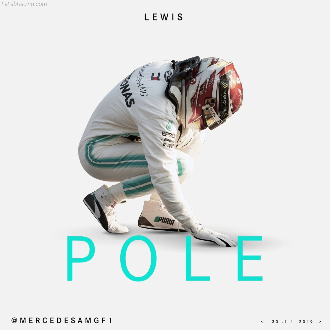 Poster équipe Grand Prix automobile d'Abou Dabi 2019