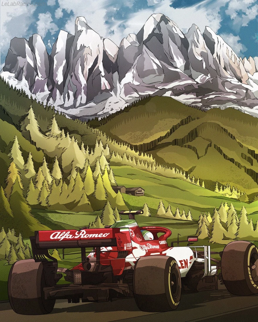 Poster équipe Grand Prix automobile d'Italie 2020
