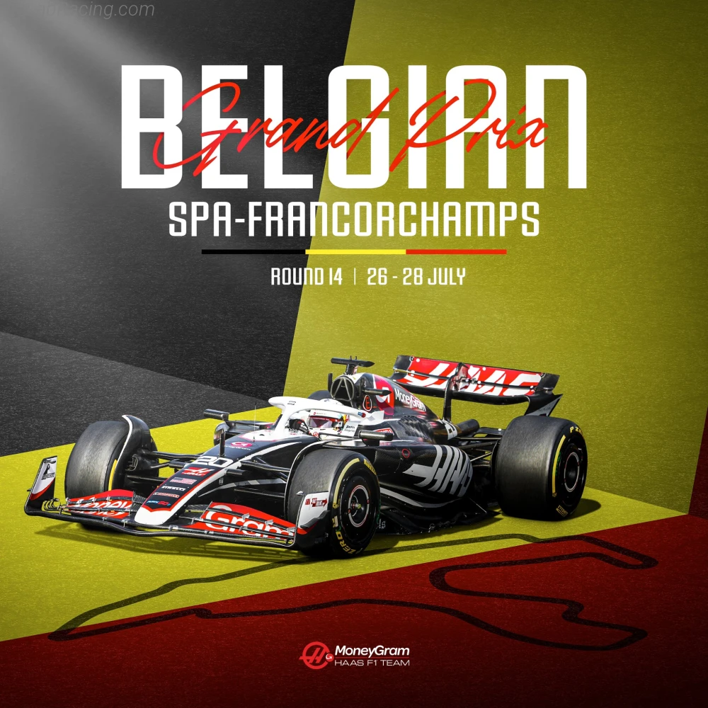 Poster équipe Grand Prix automobile de Belgique 2024