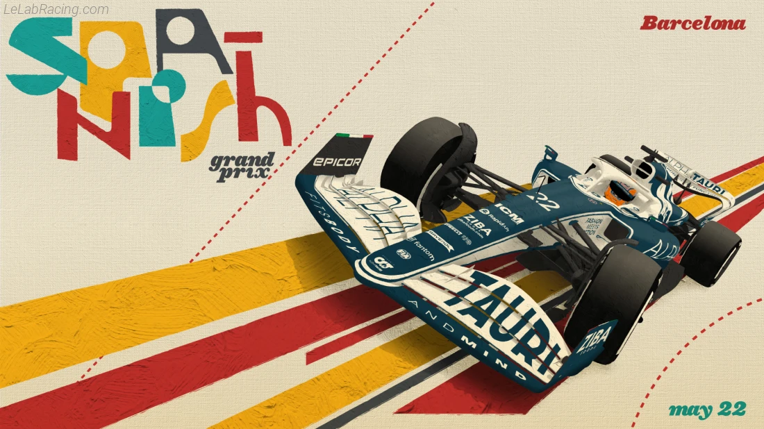 Poster équipe Grand Prix automobile d'Espagne 2022