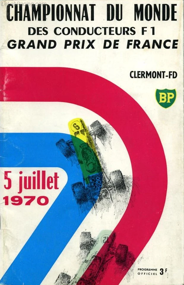 Poster d'un grand prix de la saison de F1 1970