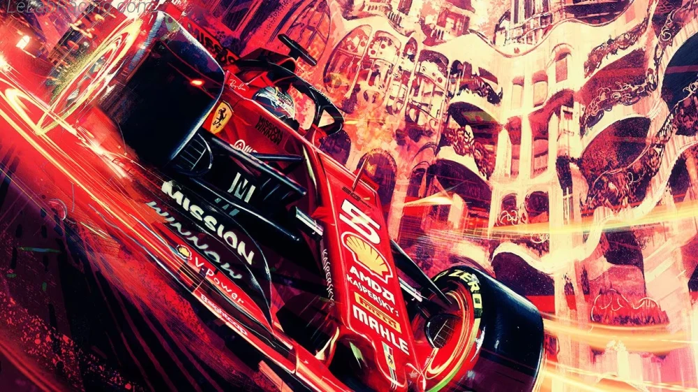 Poster équipe Grand Prix automobile d'Espagne 2019