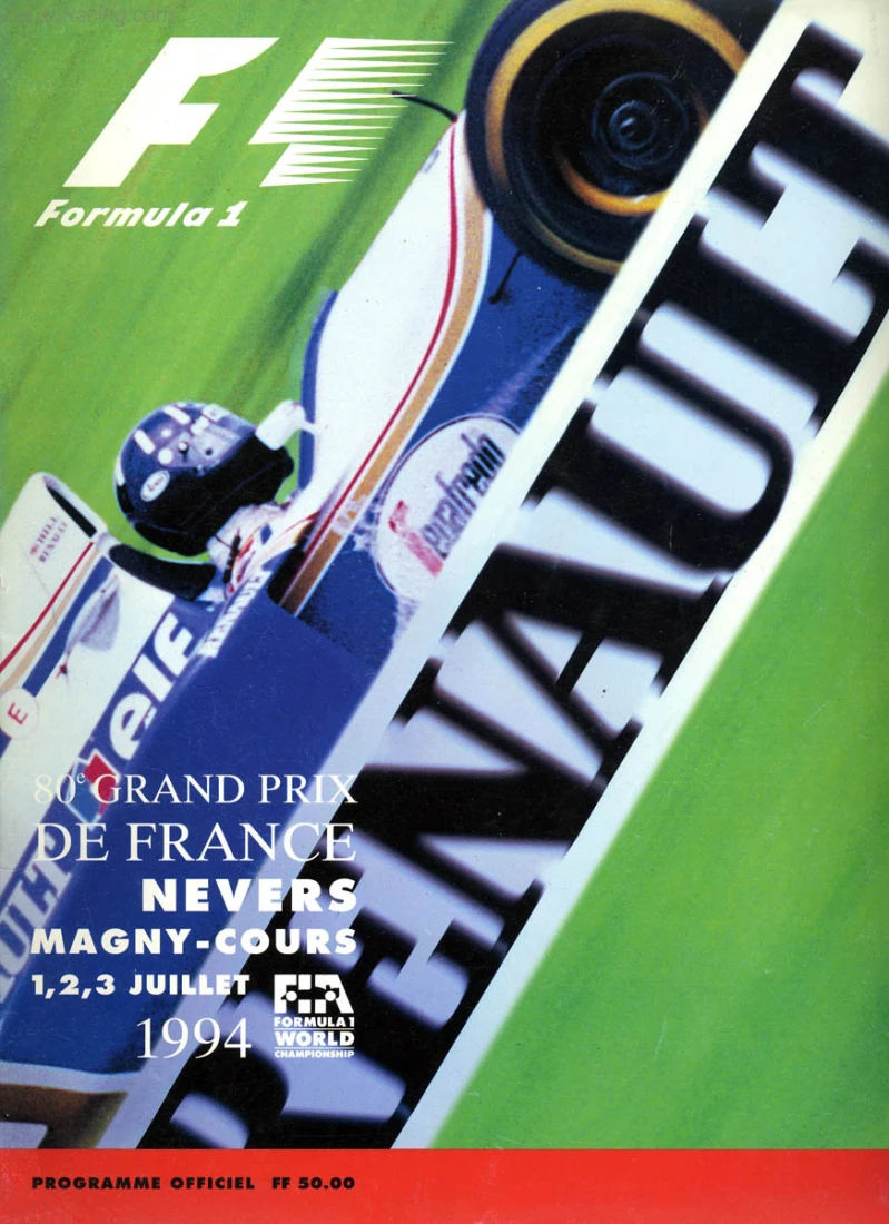 Poster d'un grand prix de la saison de F1 1994