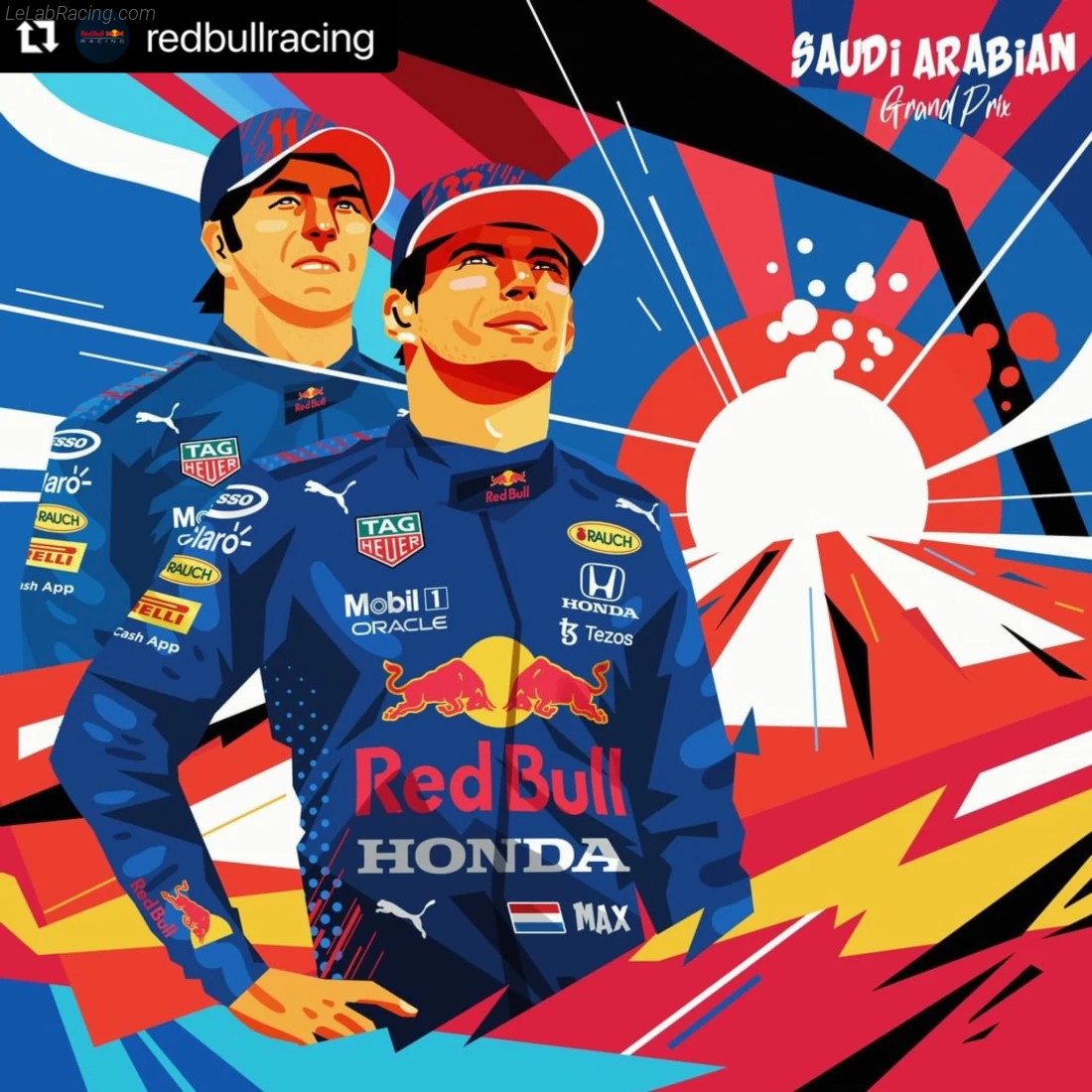 Poster équipe Grand Prix automobile d'Arabie saoudite 2021