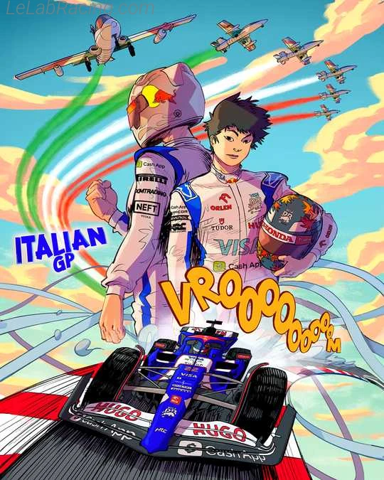 Poster équipe Grand Prix automobile d'Italie 2024