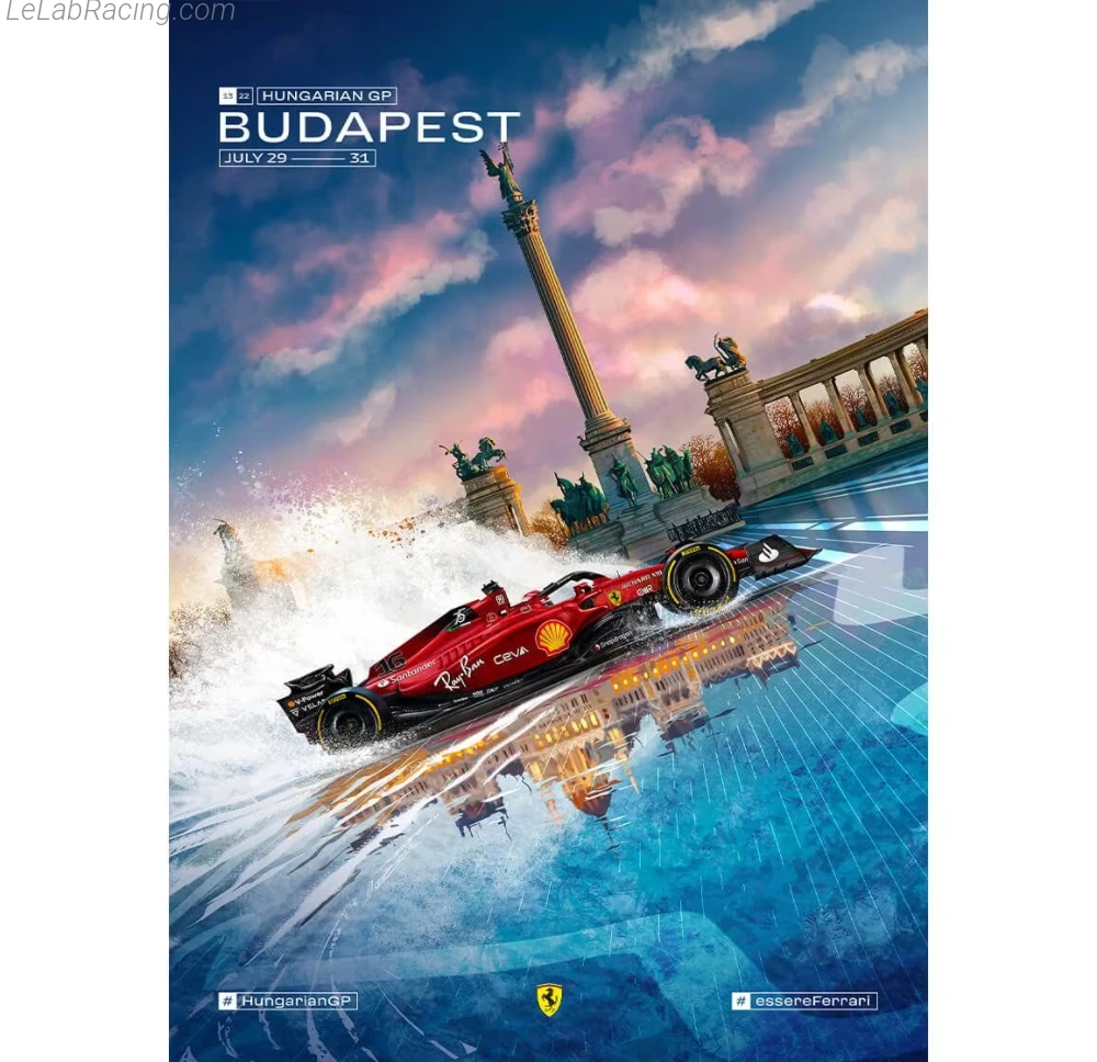 Poster équipe Grand Prix automobile de Hongrie 2022