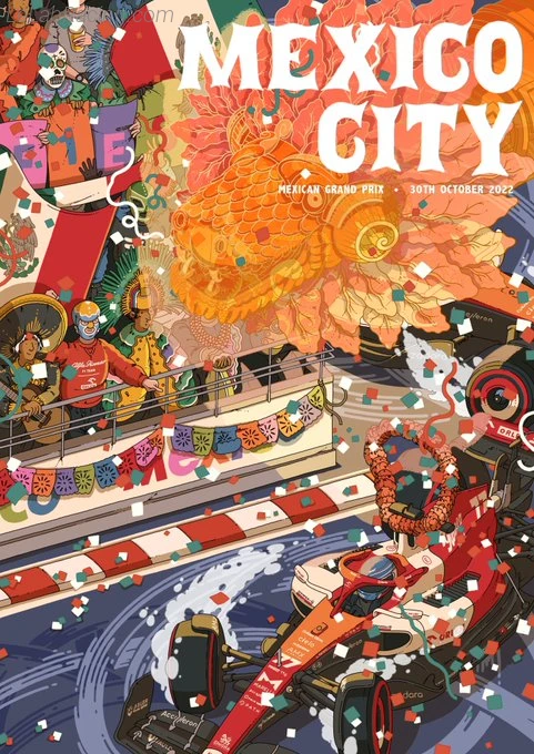 Poster équipe Mexico City Grand Prix