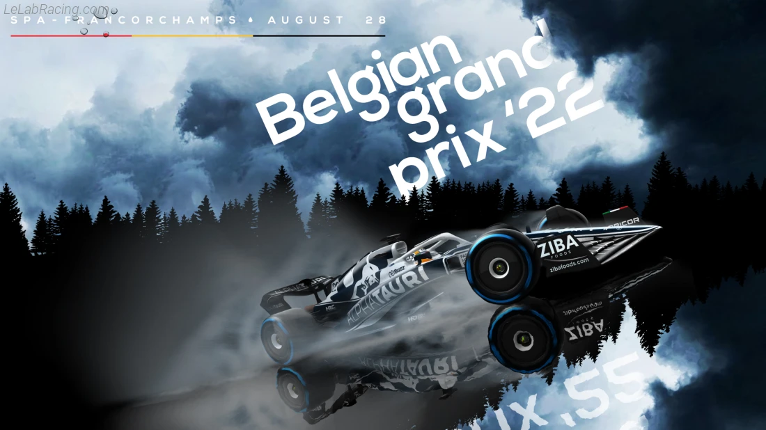 Poster équipe Grand Prix automobile de Belgique 2022