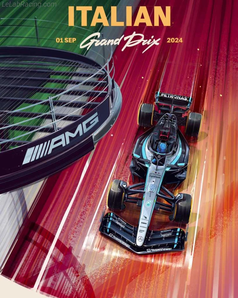 Poster équipe Grand Prix automobile d'Italie 2024
