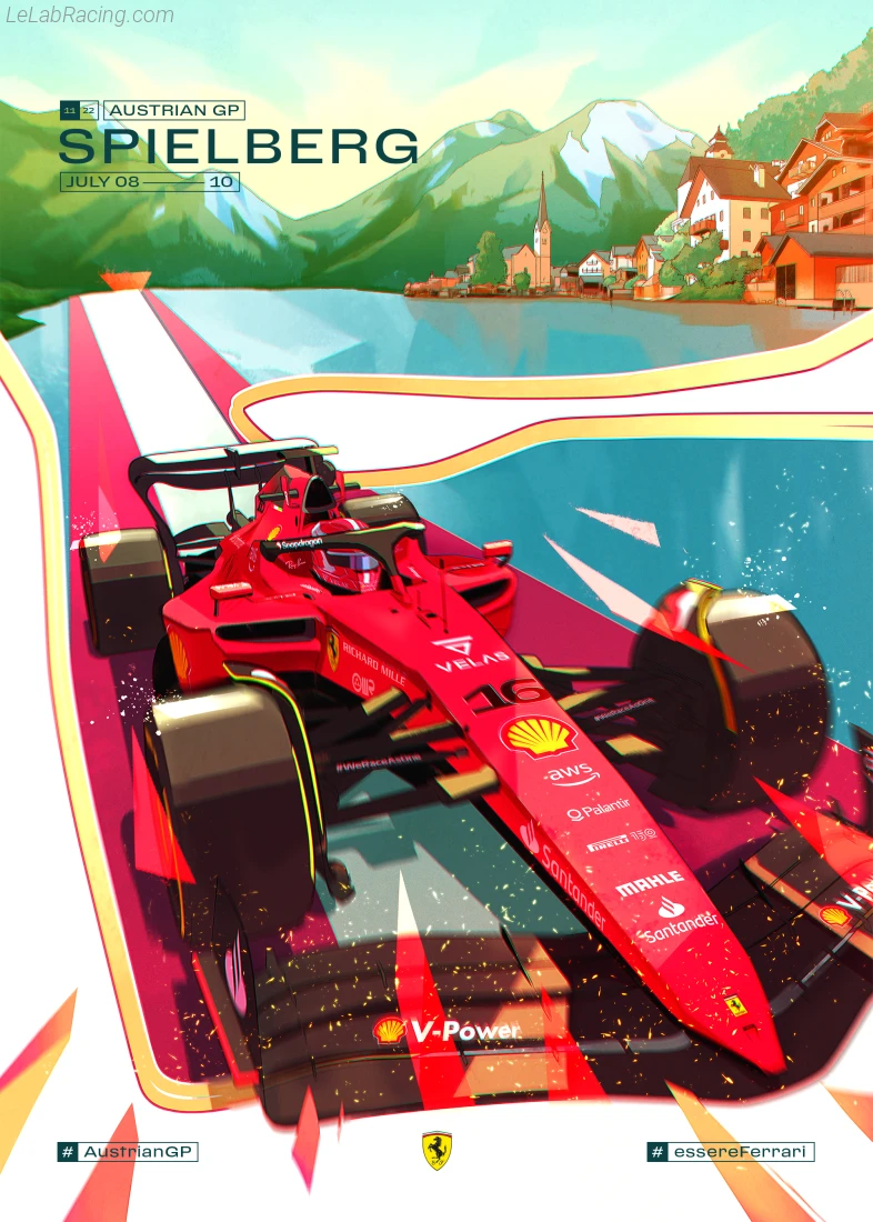 Poster équipe Grand Prix automobile d'Autriche 2022