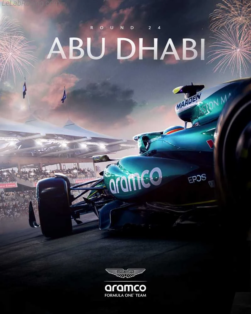 Poster équipe Grand Prix automobile d'Abou Dabi 2024